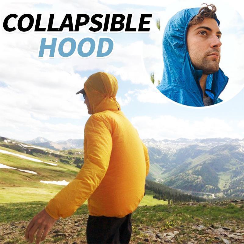Unisex ultra-lightweight rainproof windbreaker jacket, perfect for outdoor activities & weather protection.