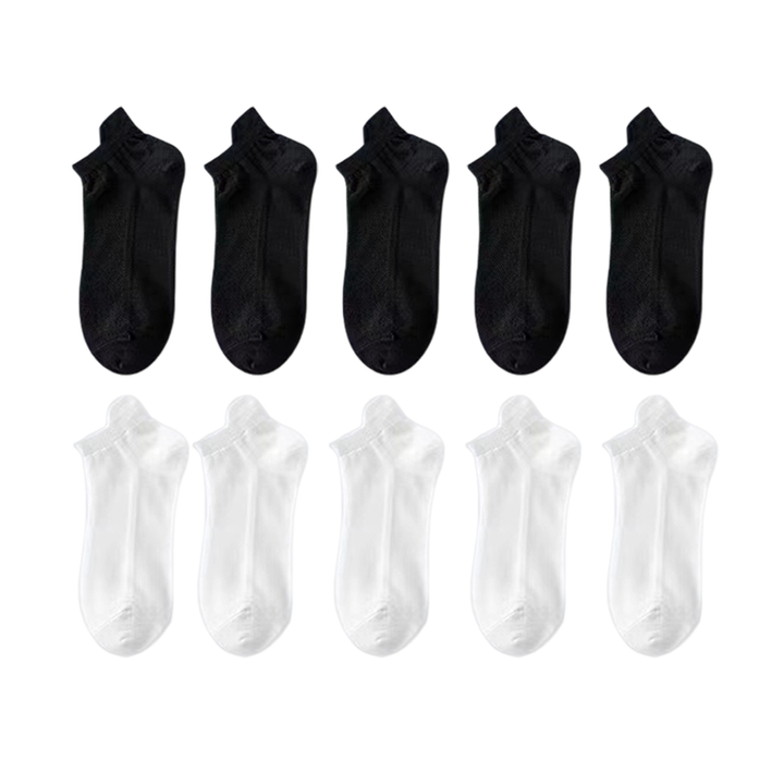 Unisex Ultra-Thin Liner Socks in a variety of skin tones, all with dependable non-slip features.