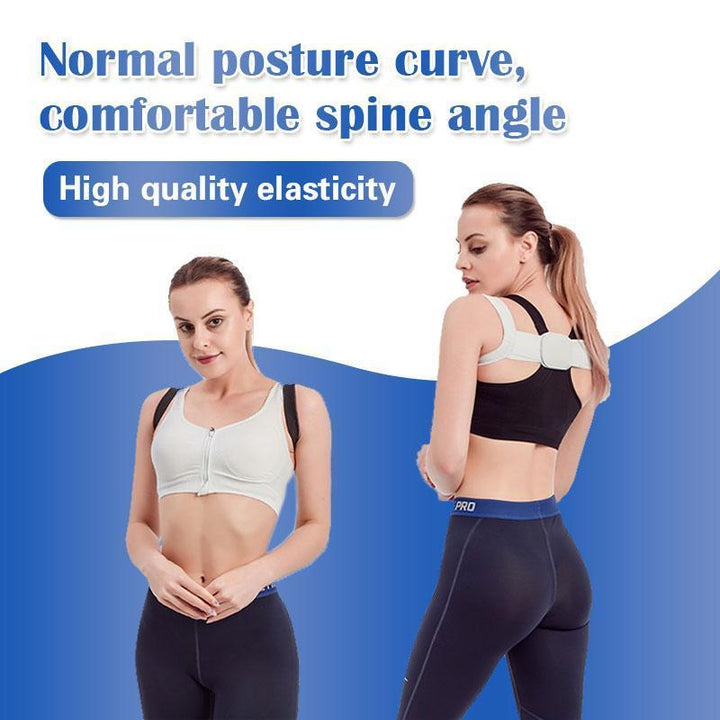 Back view of the posture corrector brace demonstrating shoulder and back support
