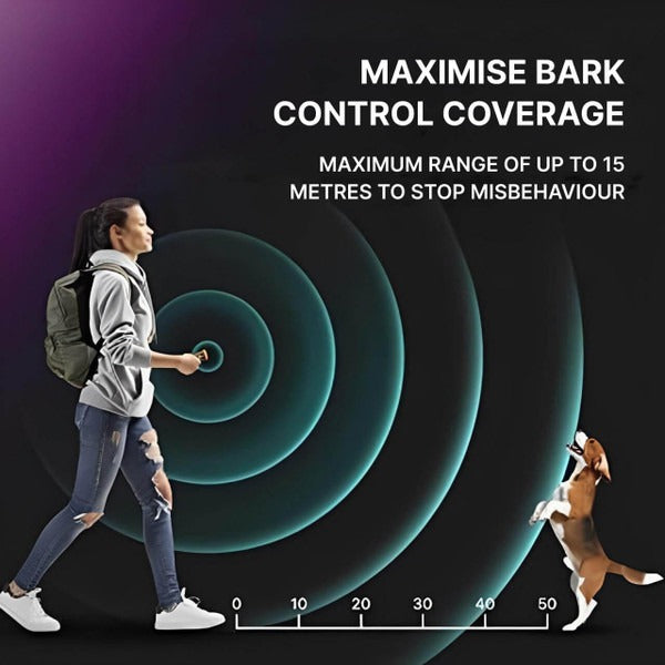 Gentle correction ultrasonic anti-bark device for pet care supplies.