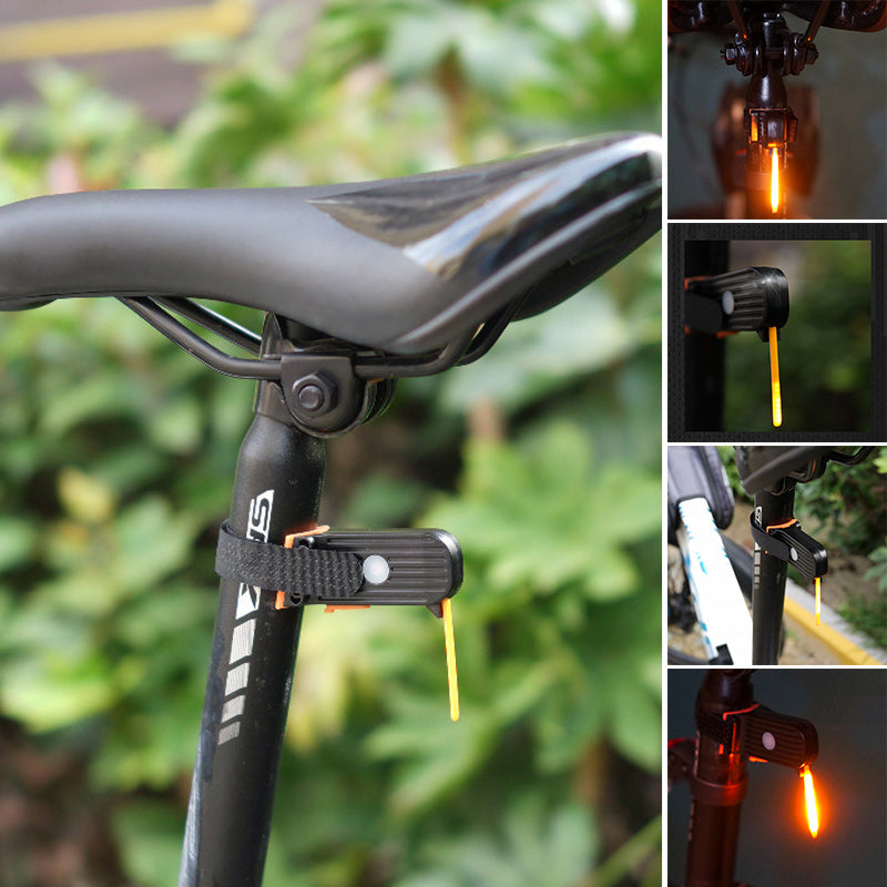 Unisex USB rechargeable LED bike taillight, red, for cycling safety & visibility