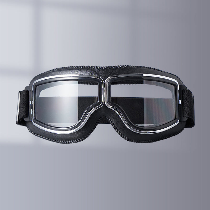 Unisex vintage motorcycle goggles with premium eye protection for riders.