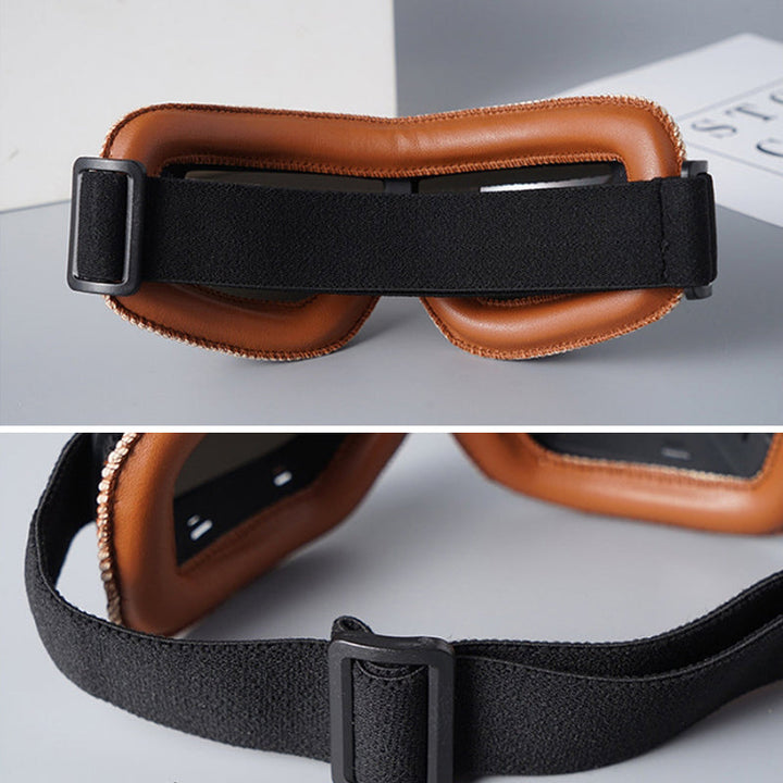 Premium eye protection: unisex vintage motorcycle goggles for adventurous riders.