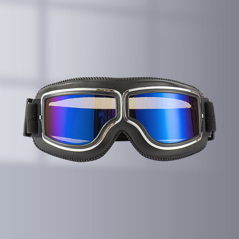 Premium vintage rider gear: durable motorcycle goggles for all outdoor activities.