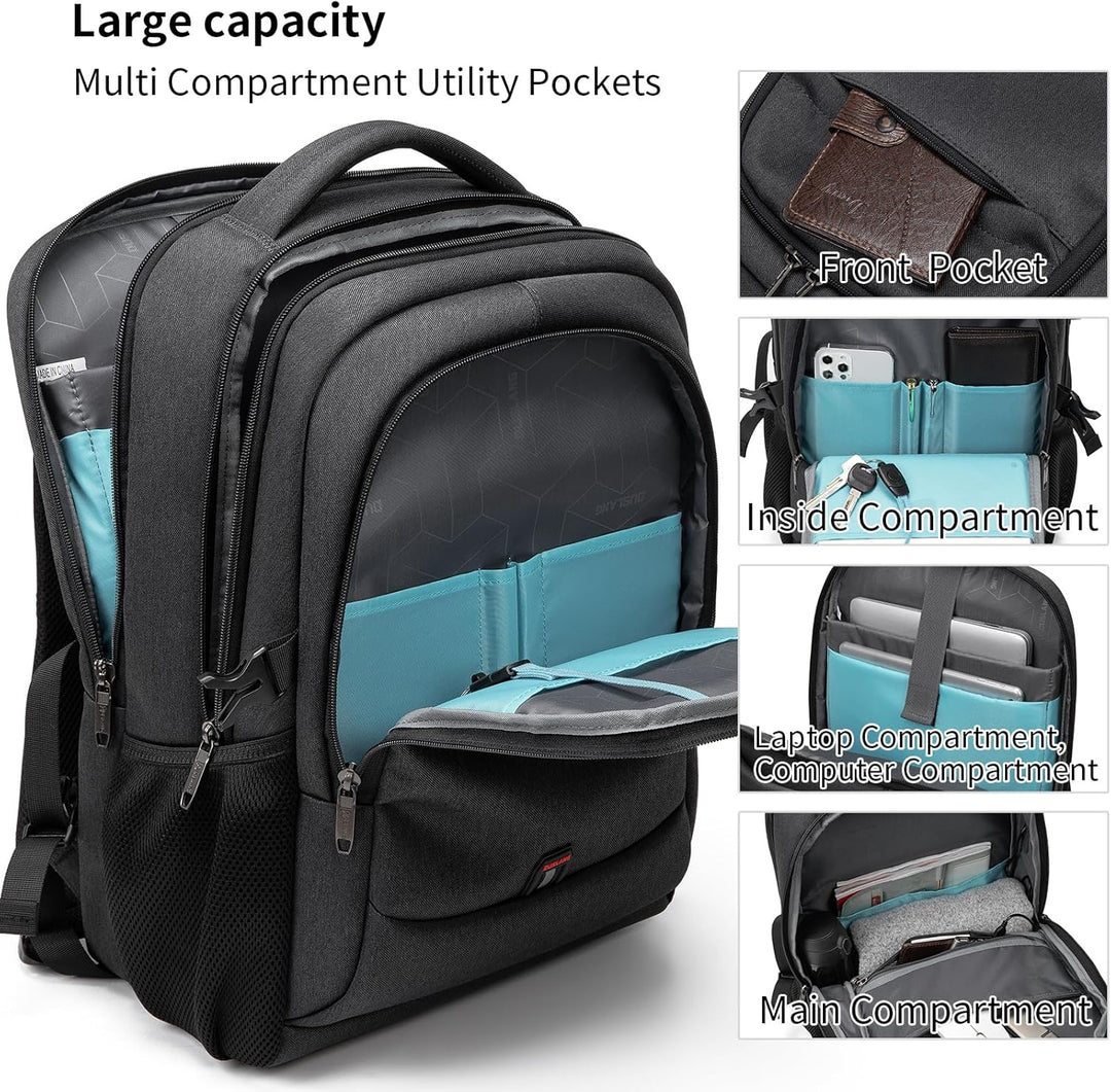 Unisex daily carry bag, water-resistant, perfect for travel & office essentials.