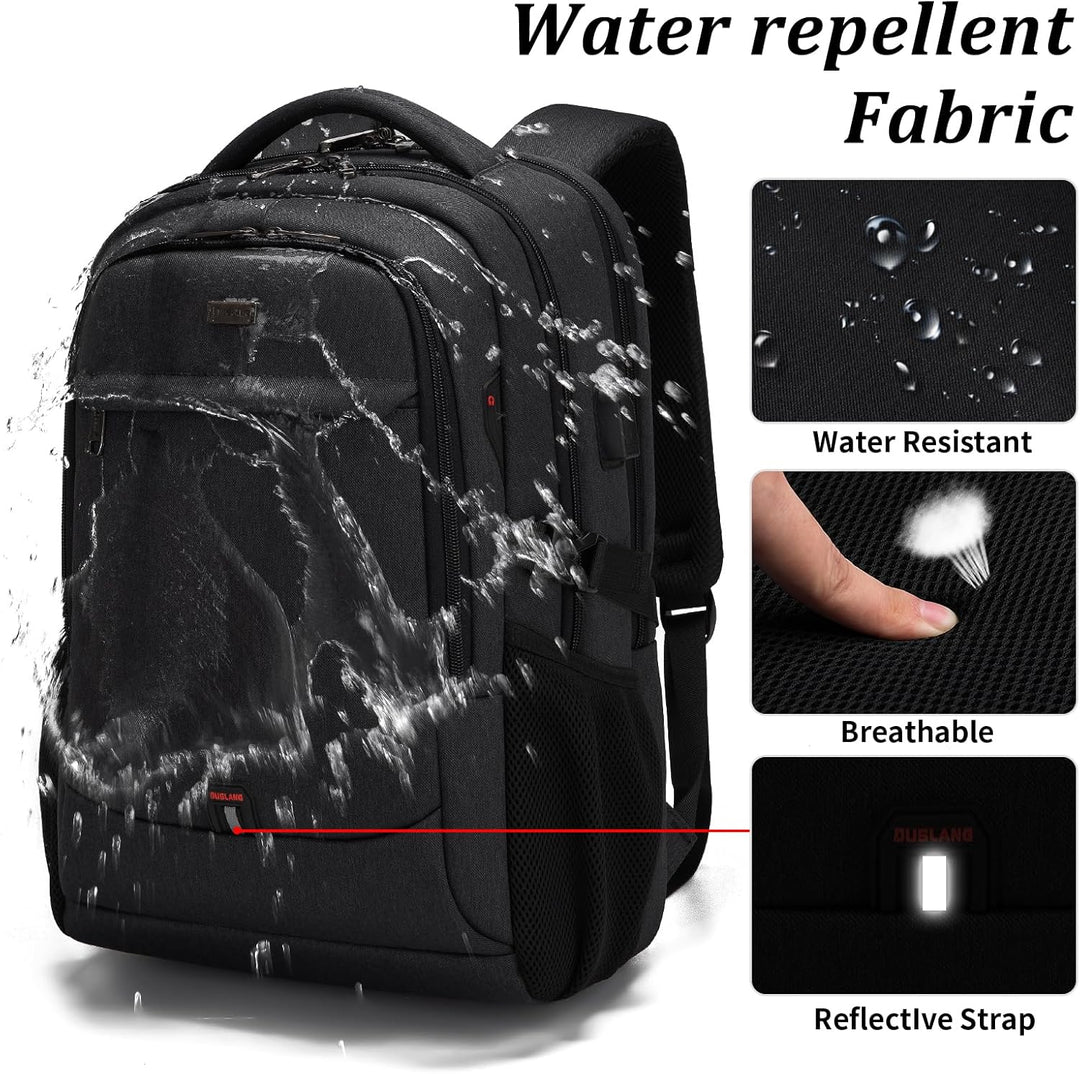 Unisex travel backpack, water-resistant, spacious for all your journey needs.