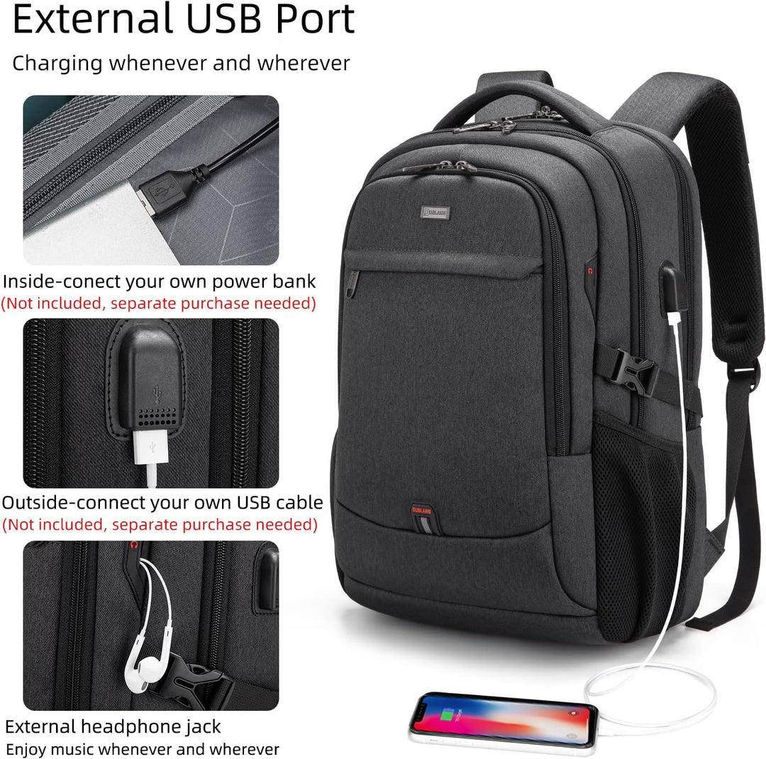 Durable unisex daily carry backpack, water-resistant with laptop compartment.