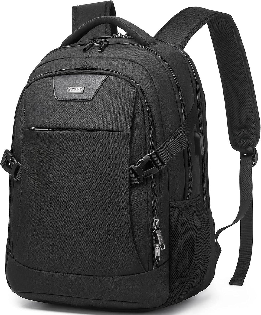 Unisex water-resistant work backpack, designed for comfort and durability.
