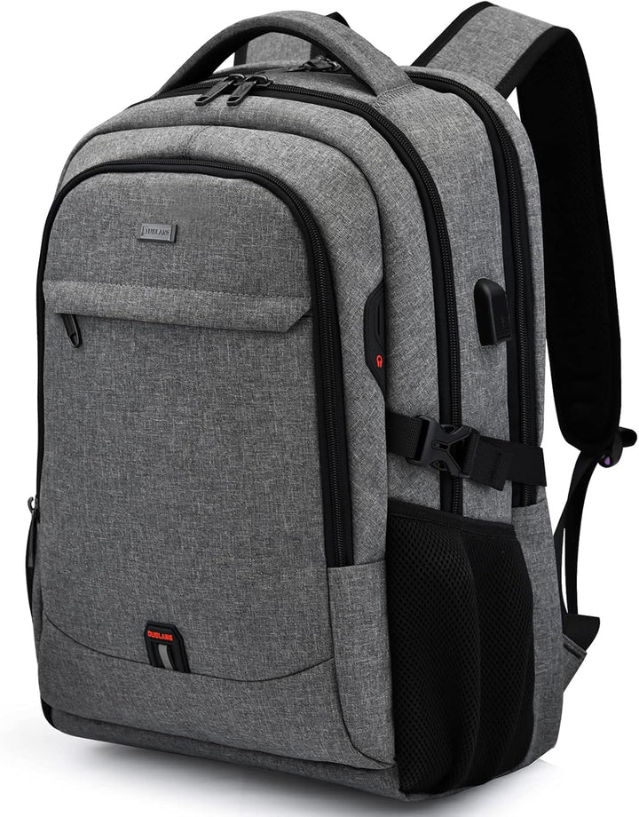 Anti-theft commute backpack, water-resistant, with easy access to essentials.