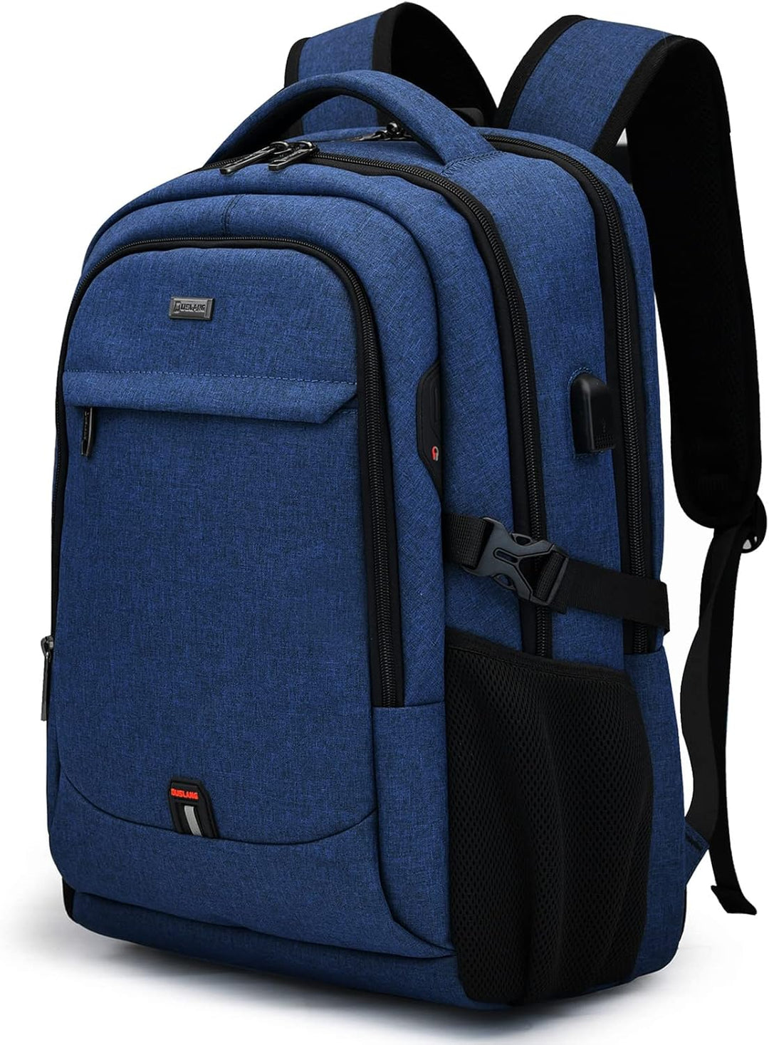Stylish student daily carry backpack, water-resistant, with USB charging function.