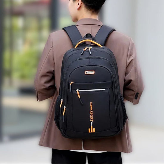 Unisex waterproof everyday backpack with multi-compartments, ideal for daily carry and travel.