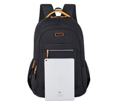 Functional travel-ready waterproof backpack, unisex design with multiple organized compartments.