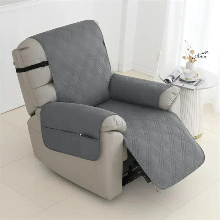 Quilted recliner slipcover, waterproof & non-slip, keeps your living room chair safe from pets and spills.