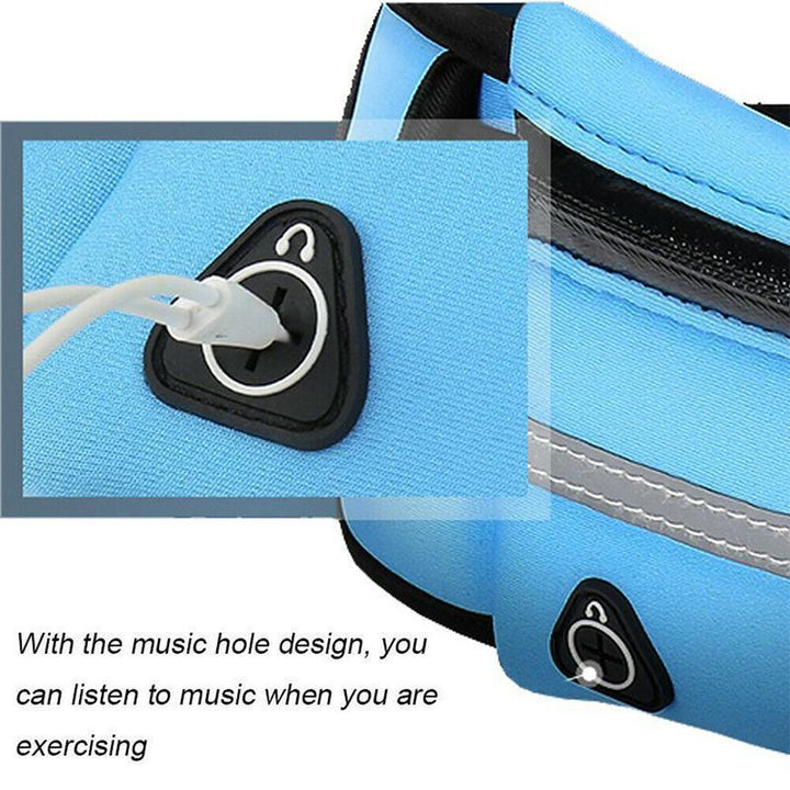 Unisex running fanny pack for secure phone and essential carrying during workouts