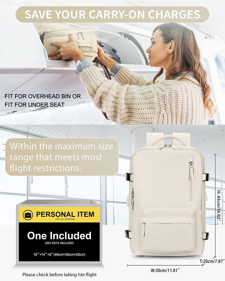 Modern unisex waterproof backpack for adventure travel, featuring a shoe compartment, USB port & ample storage.