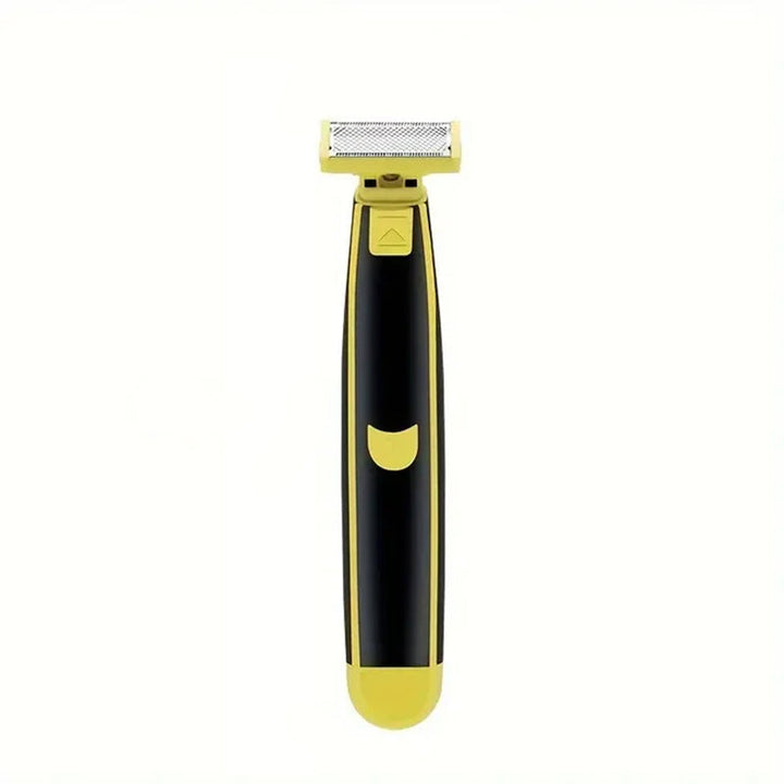 Full set of the electric shaver with cleaning brush and charger, complete grooming solution
