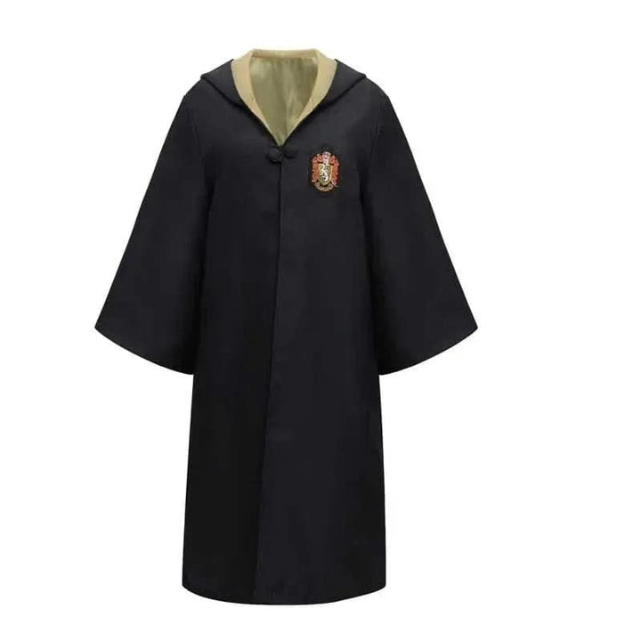 Full-length wizard robe and costume set. Ideal for school plays, dress-up, and magical adventures for kids & adults.