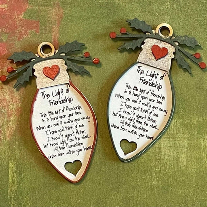 Friendship wooden ornament propped up, a lovely decorative accent and thoughtful best friend gift