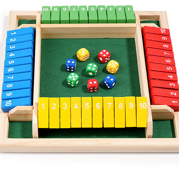 Unisex math game being packed for travel, a compact and educational fun board game