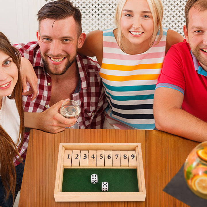 Unisex math game board made of rich wood, an educational and fun activity for families