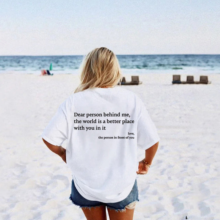 Unisex cotton t-shirt with 'You Are Enough' message, a great mental health awareness top.