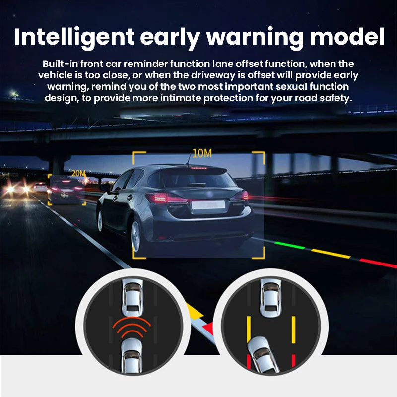Packaging for Universal 1080P HD Car Recorder, highlighting 'driving safety' and 'parking monitor'