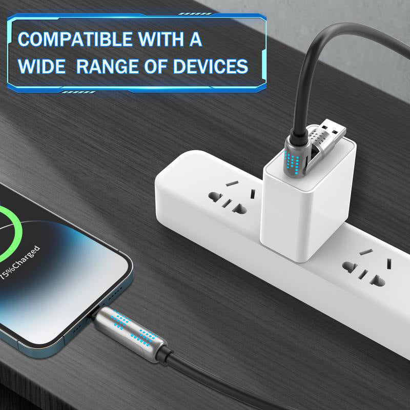 Packaging of the 240W 4-in-1 USB-C fast charging cable, highlighting multi-device compatibility