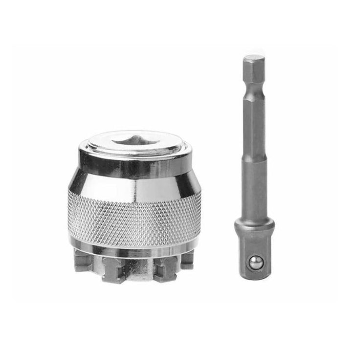 Steel universal adjustable socket wrench, a versatile hand tool for various home improvement tasks.