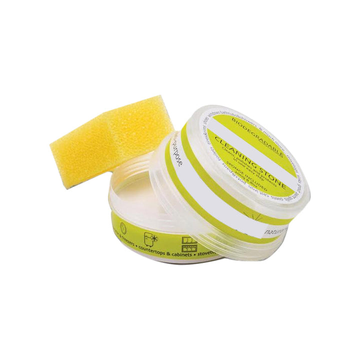 Full set: Universal All-Natural Cleaning Stone, sponge & instructions for natural home care