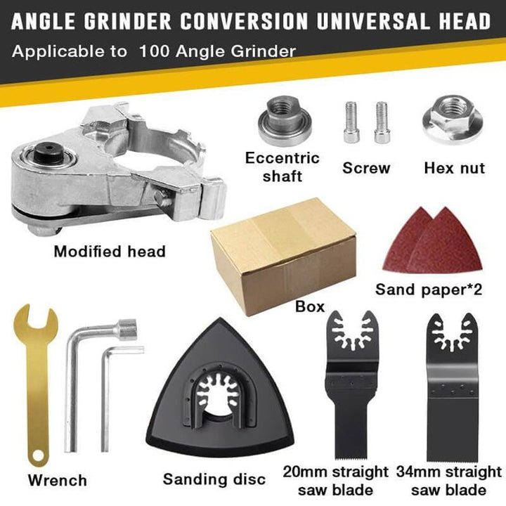 Power tool accessory: angle grinder conversion head for efficient sanding and polishing