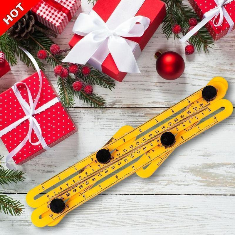 Universal Angle Measuring Ruler Tool for precise carpentry, tiling & DIY projects