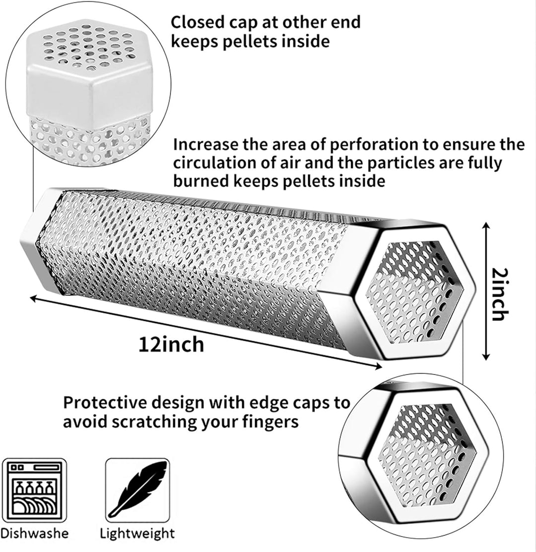 Cold smoking pellet tube, an essential grill tool for adding smoky flavor to food