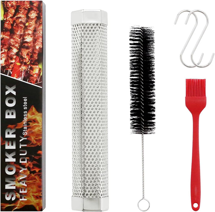 Pellet smoker for BBQ, a high-quality stainless steel tube for all grilling needs