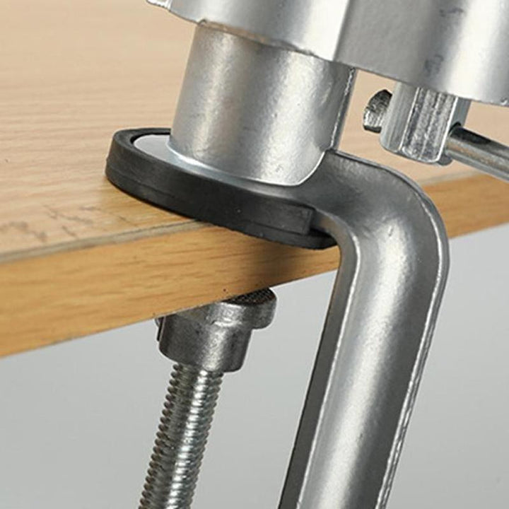 Ergonomic bench clamp for rotary tools, an essential tool holder for hobbyists and professional crafters.