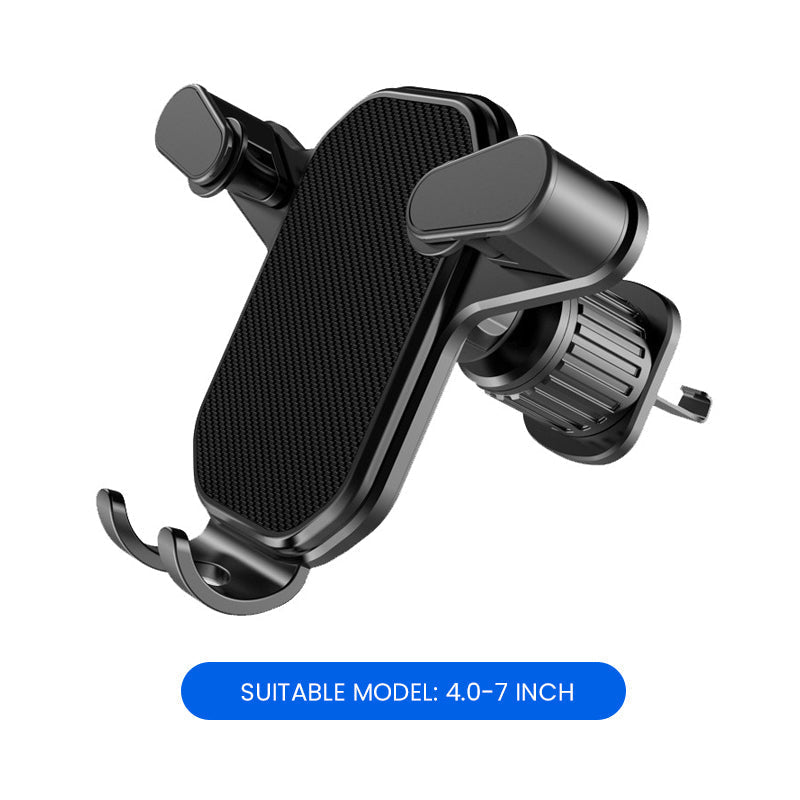 Auto accessory: universal car air vent phone mount, essential for safe driving, navigation, and hands-free communication.