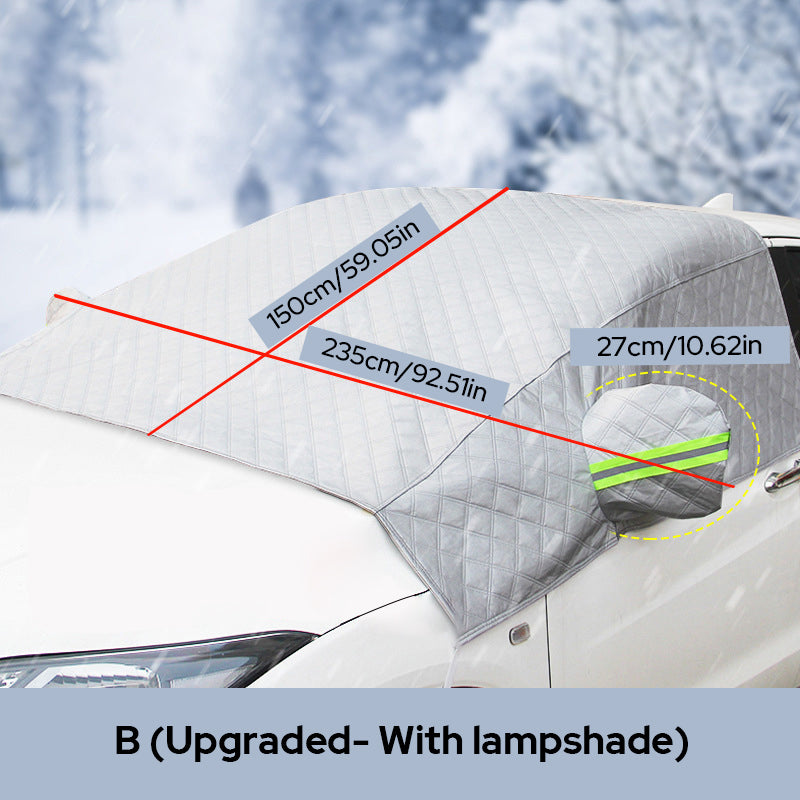 Windshield protector against leaves and debris, universal fit for cars