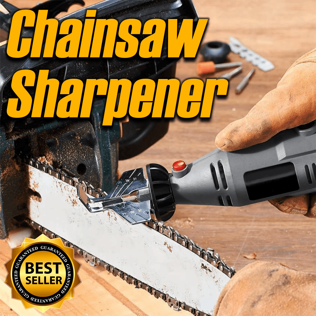 Universal chainsaw sharpener tool for efficient blade grinding and maintenance