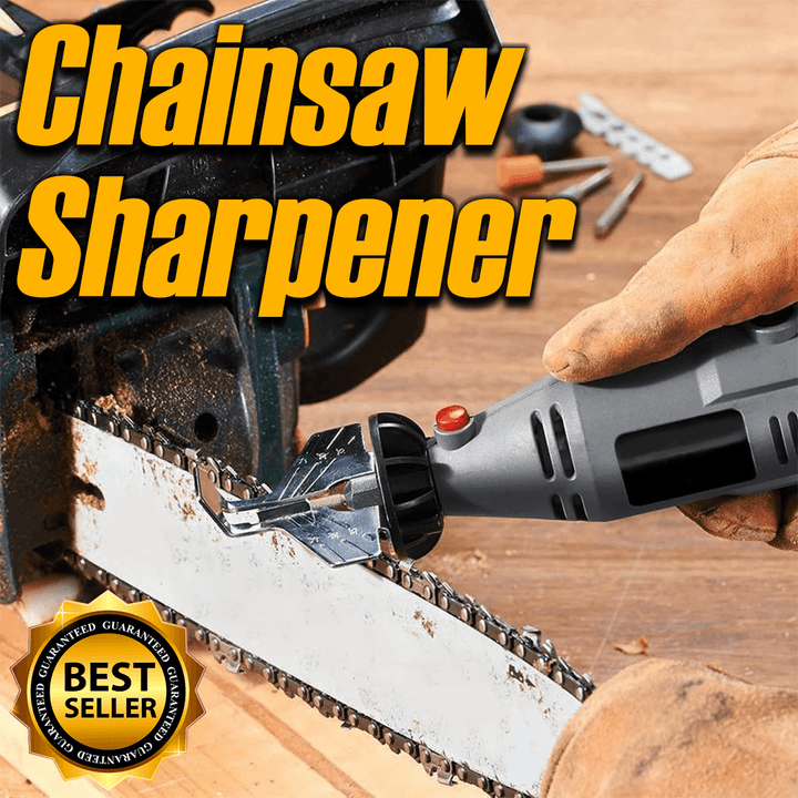 Universal chainsaw sharpener tool for efficient blade grinding and maintenance