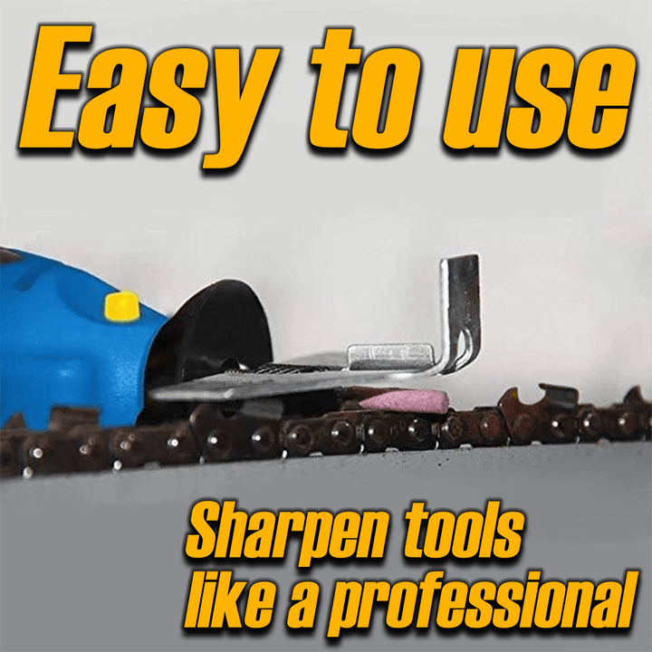 Handheld universal chainsaw sharpener for easy and quick blade maintenance