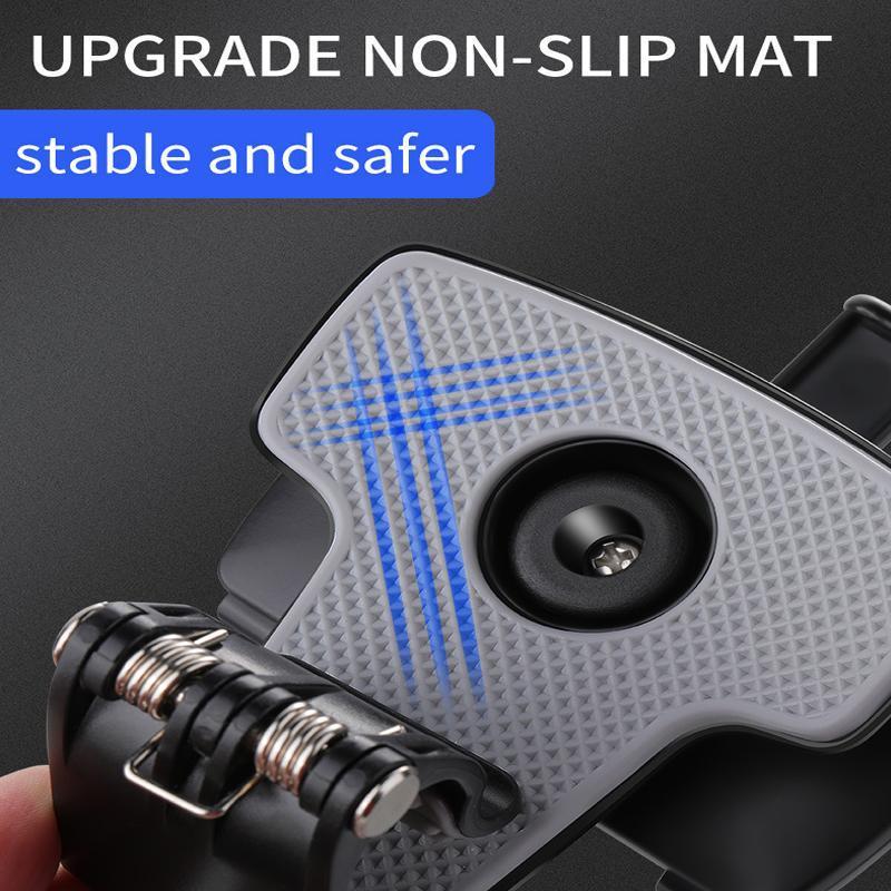 Secure heat-resistant dashboard phone holder, perfect for navigation, featuring a number plate.