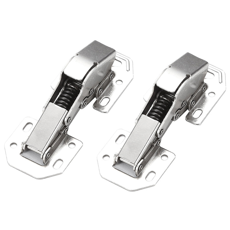 Universal drill-free cabinet door hinges for furniture, ensuring silent and soft door closure