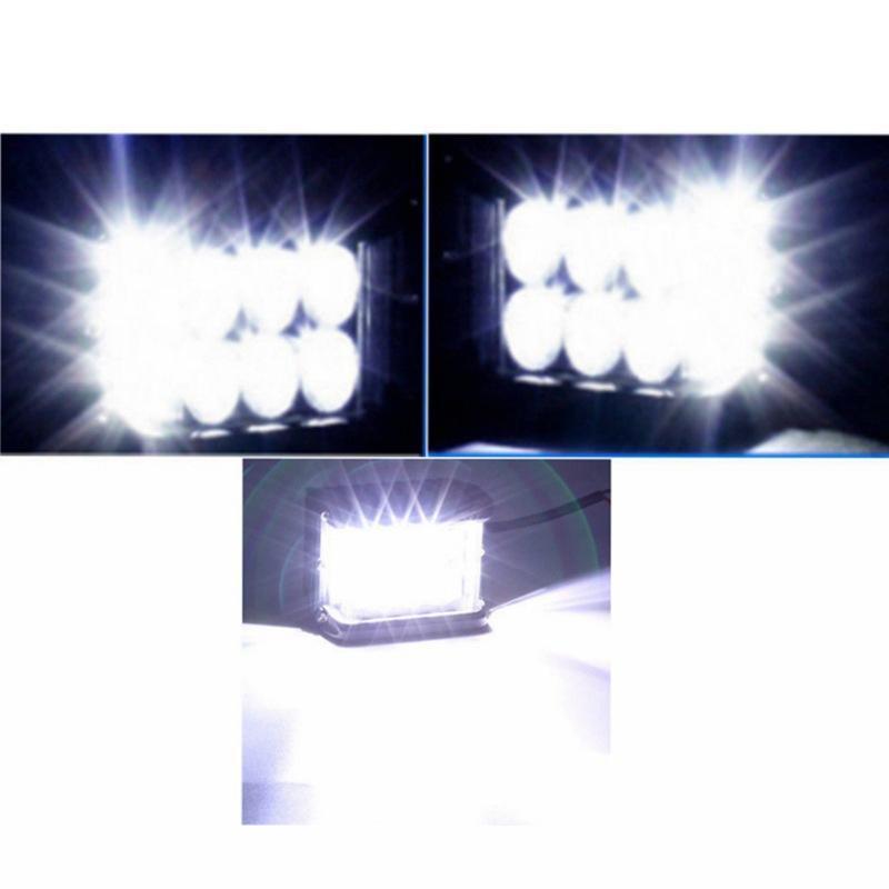 Pair of robust dual color LED strobe pod lights, ideal for vehicle safety and work light applications