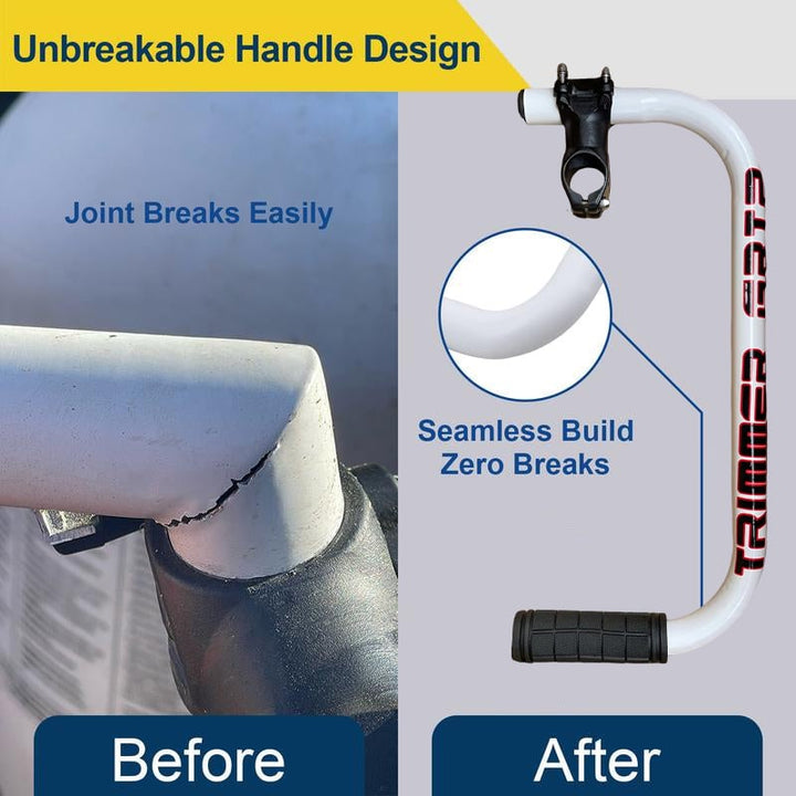 Gardening tool with the universal ergonomic handle extension, ready for use