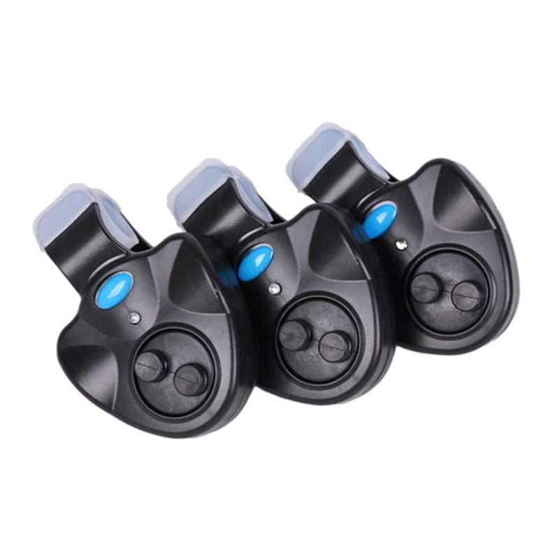 Sophisticated universal fishing bite alarm, LED and sound alerts for precise detection during fishing.