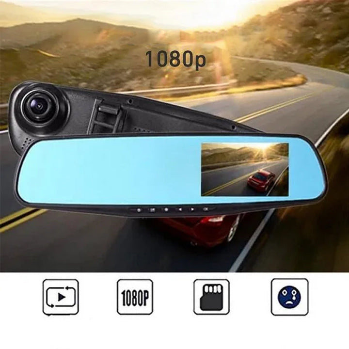 Universal Full HD Vehicle Dash Camera with Night Vision, wide-angle view of road