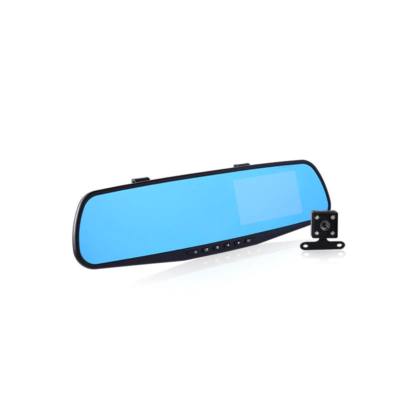 Driving safety dashcam showing continuous loop recording capability