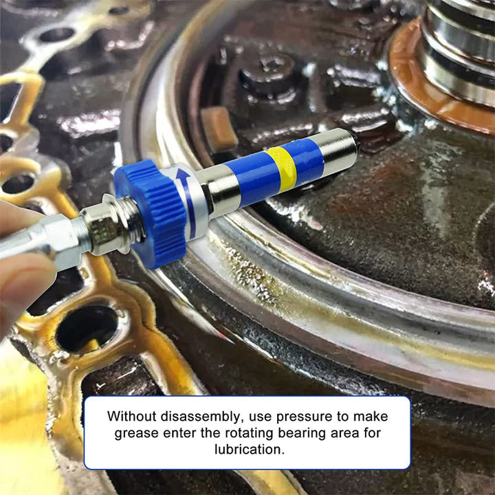 Grease gun universal adapter, simplifying lubrication tasks for diverse mechanical equipment