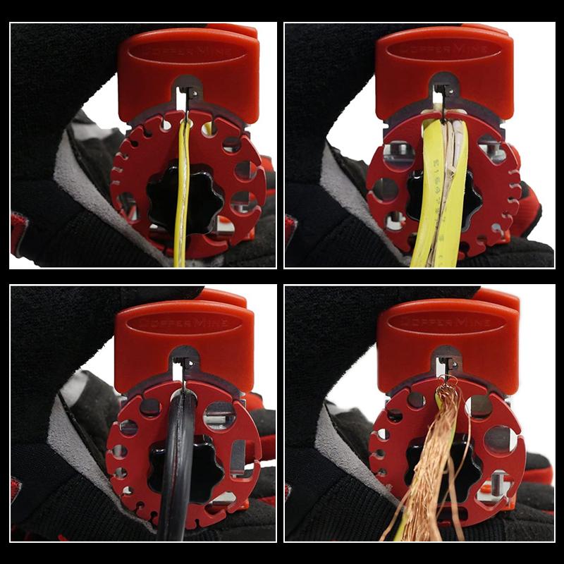 DIY universal wire stripping tool, perfect for various electrical wires, enhancing efficiency for home projects