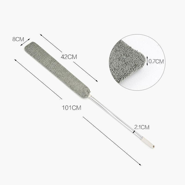 Efficient home cleaning tool: long handle microfiber crevice brush for ultimate dust removal
