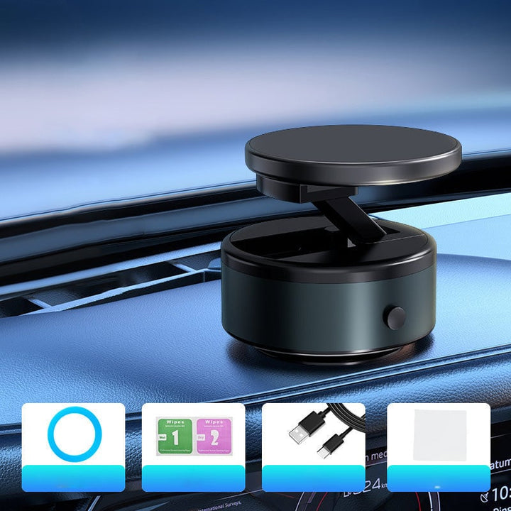 Magnetic car phone mount for dashboard or windshield, reliable hold